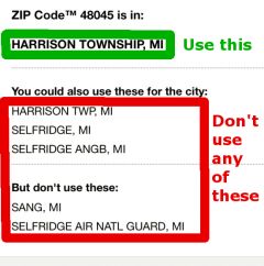 Zip Code City Lookup